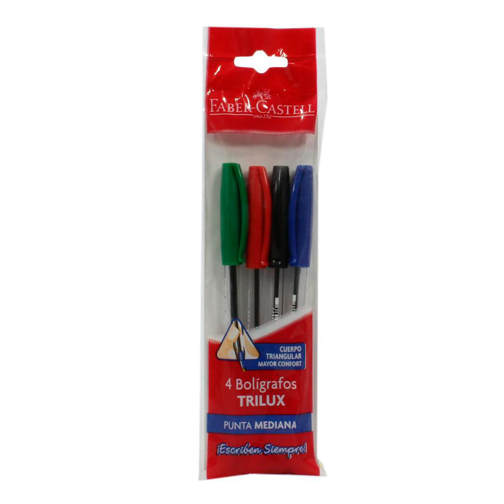 Boligrafo Surtido Trilux Faber Castell 4 U