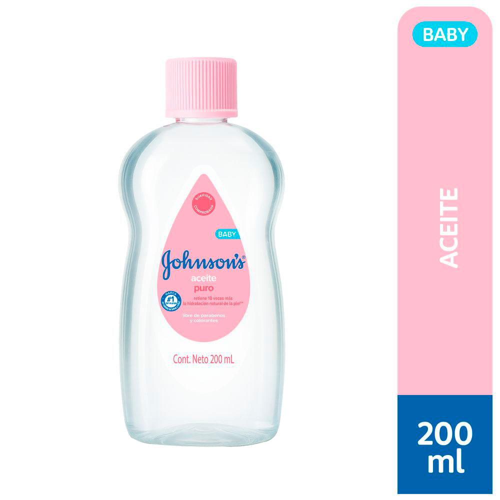 Aceite Para Bebé Johnson's puro X 200 Ml