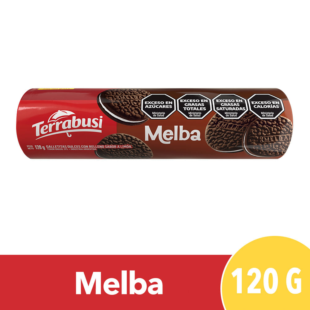Galletitas Dulces Melba Rellenas Con Crema 120 G