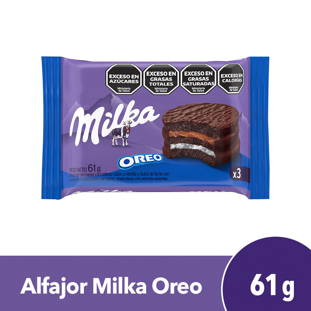 Alfajor Milka Oreo Triple x 61g