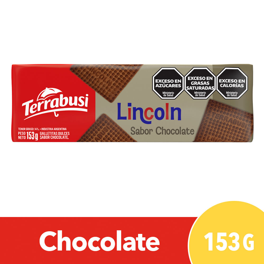 Galletitas Dulces Lincoln Chocolate 153 G