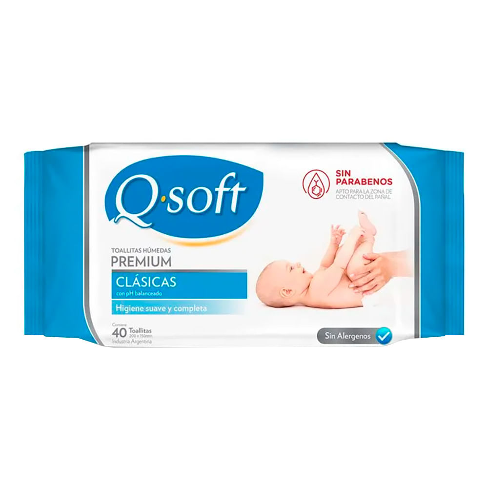 Toall Hum Qsoft Flow Clásica x 40 un