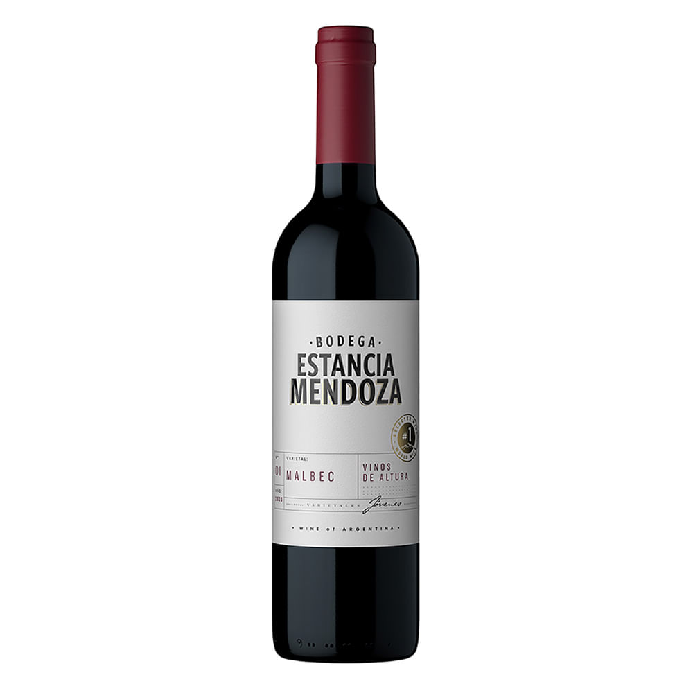 Vino Tinto Estancia Mendoza Malbec 750 Ml