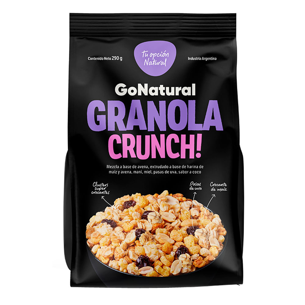 Granola Go Natural Crunch 290 G