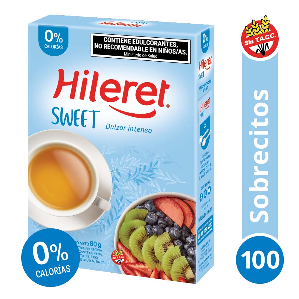 Endulzante Hileret Sweet 100 Sobrecitos