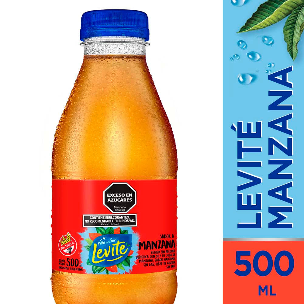 Agua Saborizada Levite Sabor Manzana 500 Ml
