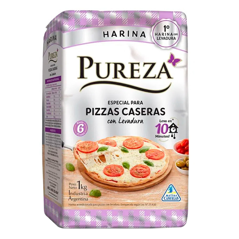 Harina Pureza Especial Para Pizzas Caseras 1 Kg