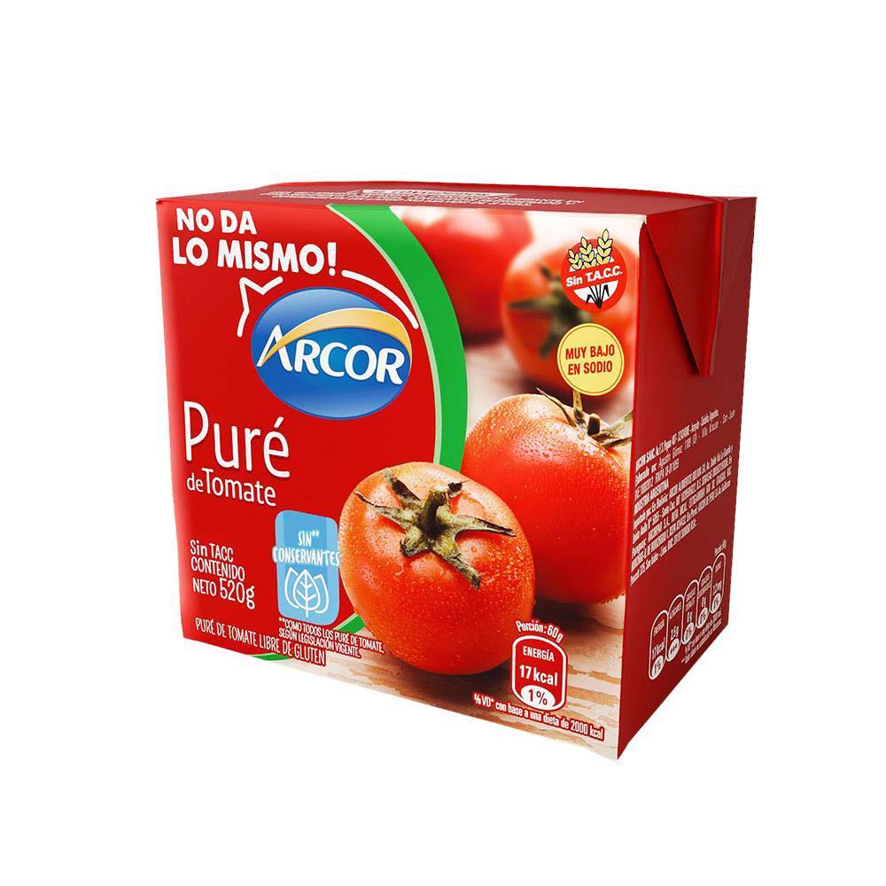 Puré De Tomate Arcor 520 G