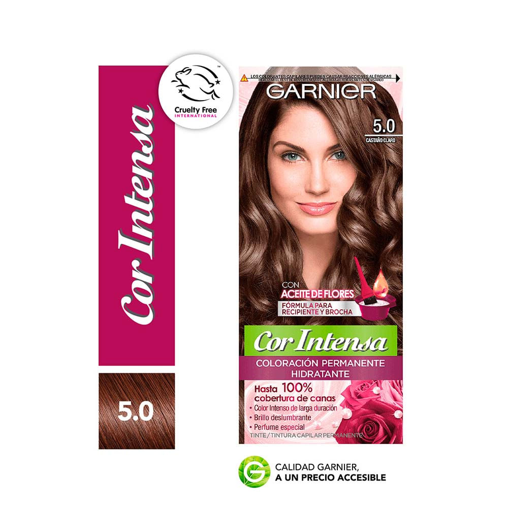 Kit Tintura Permanente Cor Intensa Tono 5.0