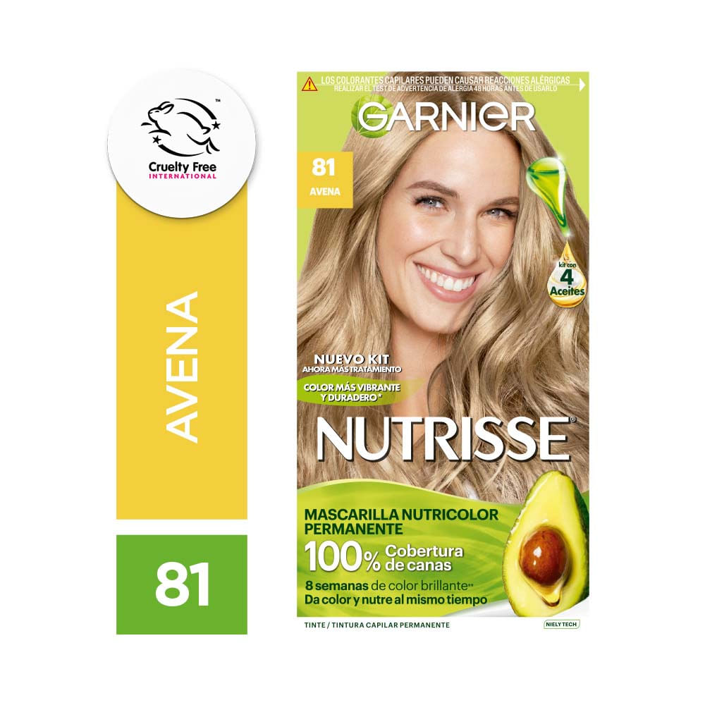 Kit Tintura Nutrisse Clasico Tono 81 Avena