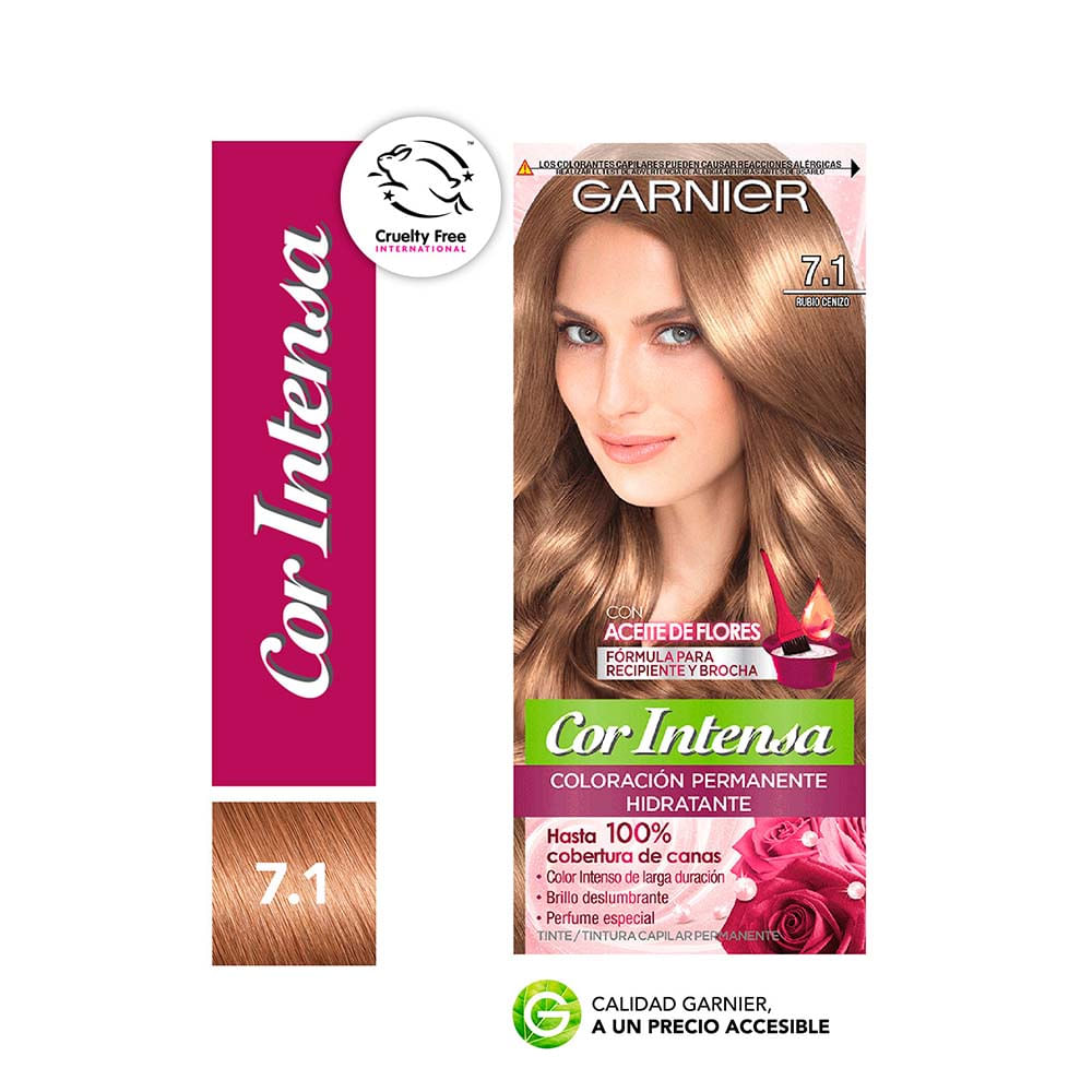 Kit Tintura Permanente Cor Intensa Tono 7.1