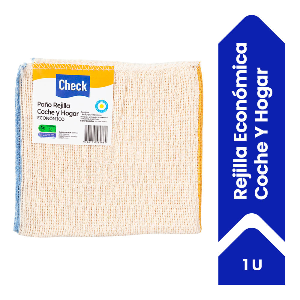 Trapo Rejilla Check 40 X 40 Cm