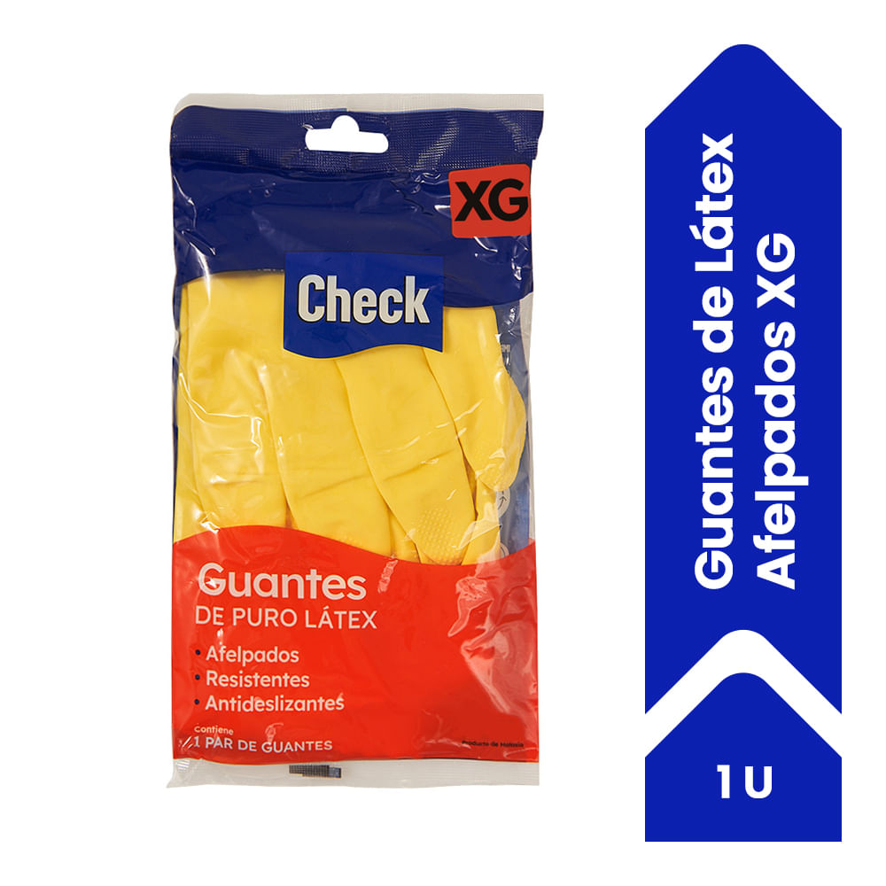 Guante De Látex Check Afelpado Xg