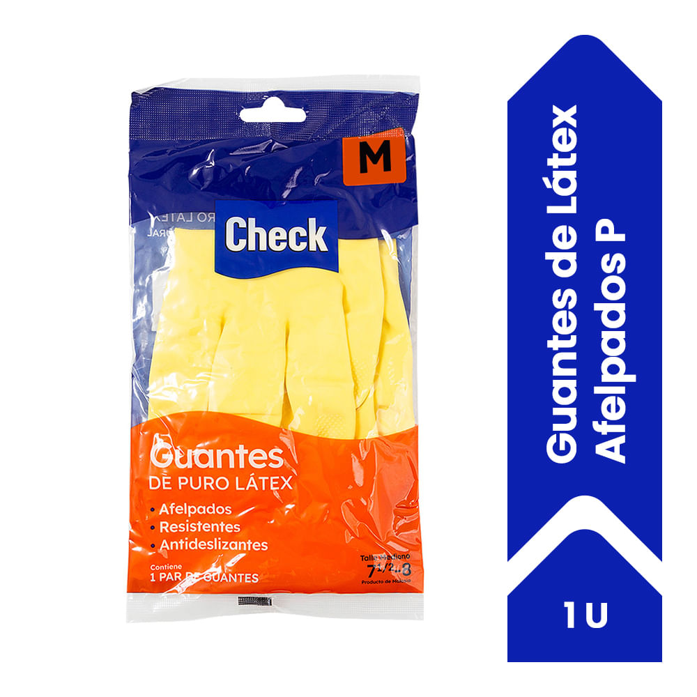 Guante De Látex Check Afelpados M