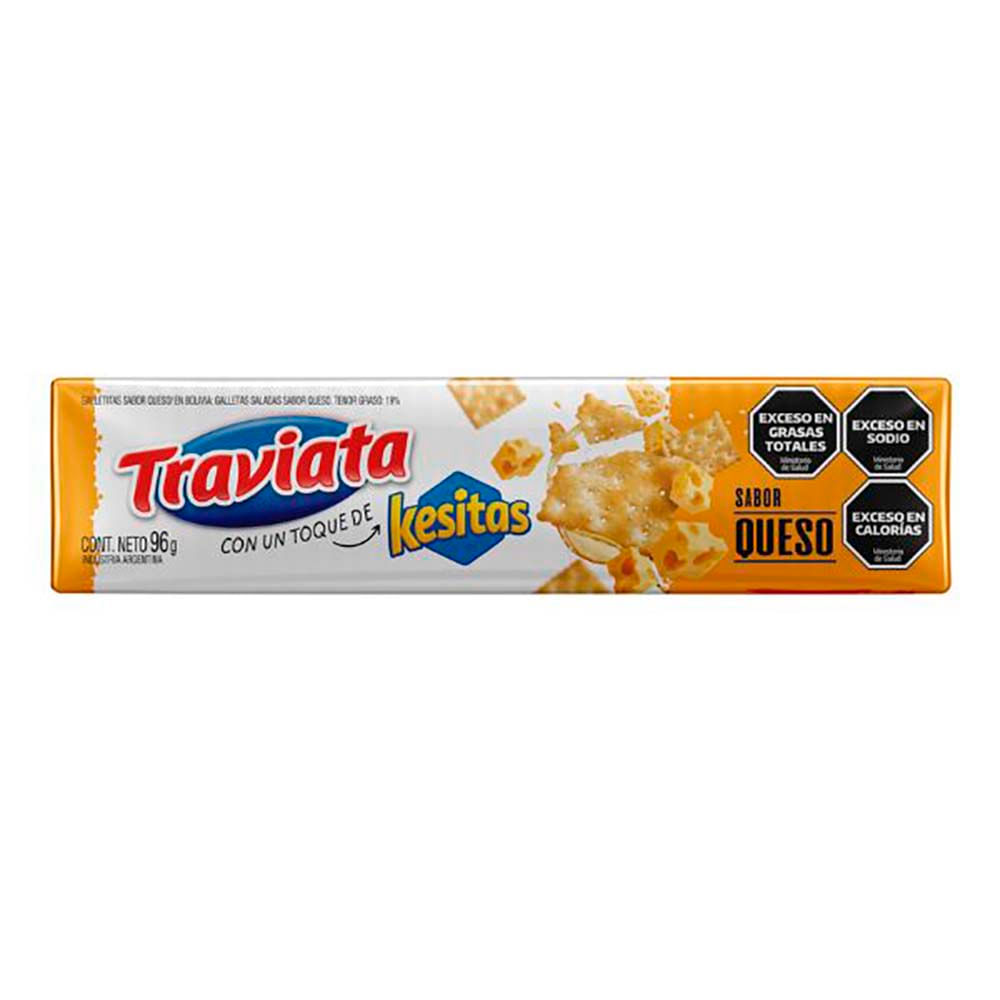 Galletitas Saladas Traviata Kesitas Sabor Queso 96 G
