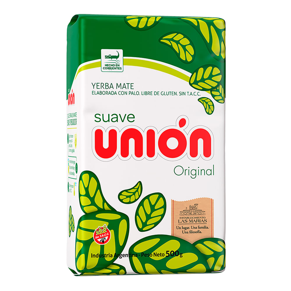 YERBA MATE UNION SUAVE LATA 500gr.