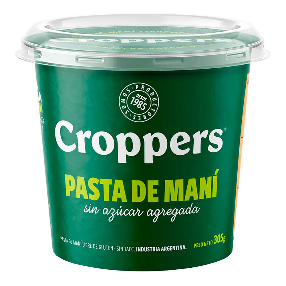 Pasta De Maní Croppers 305 G