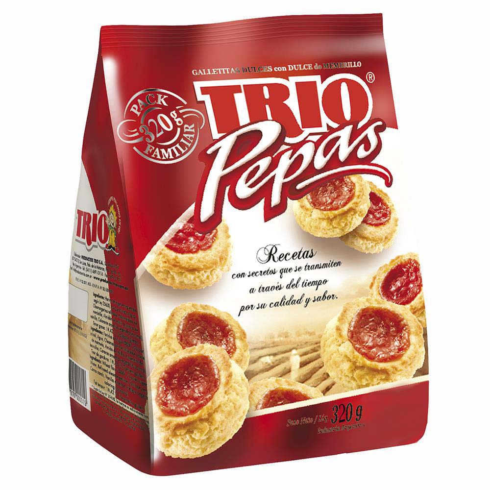 Galletitas Pepas Trio 320 G