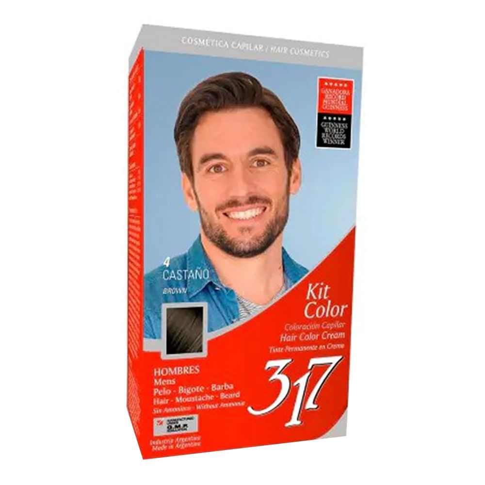 Kit Men De Coloración 317 Tono 4 Castaño