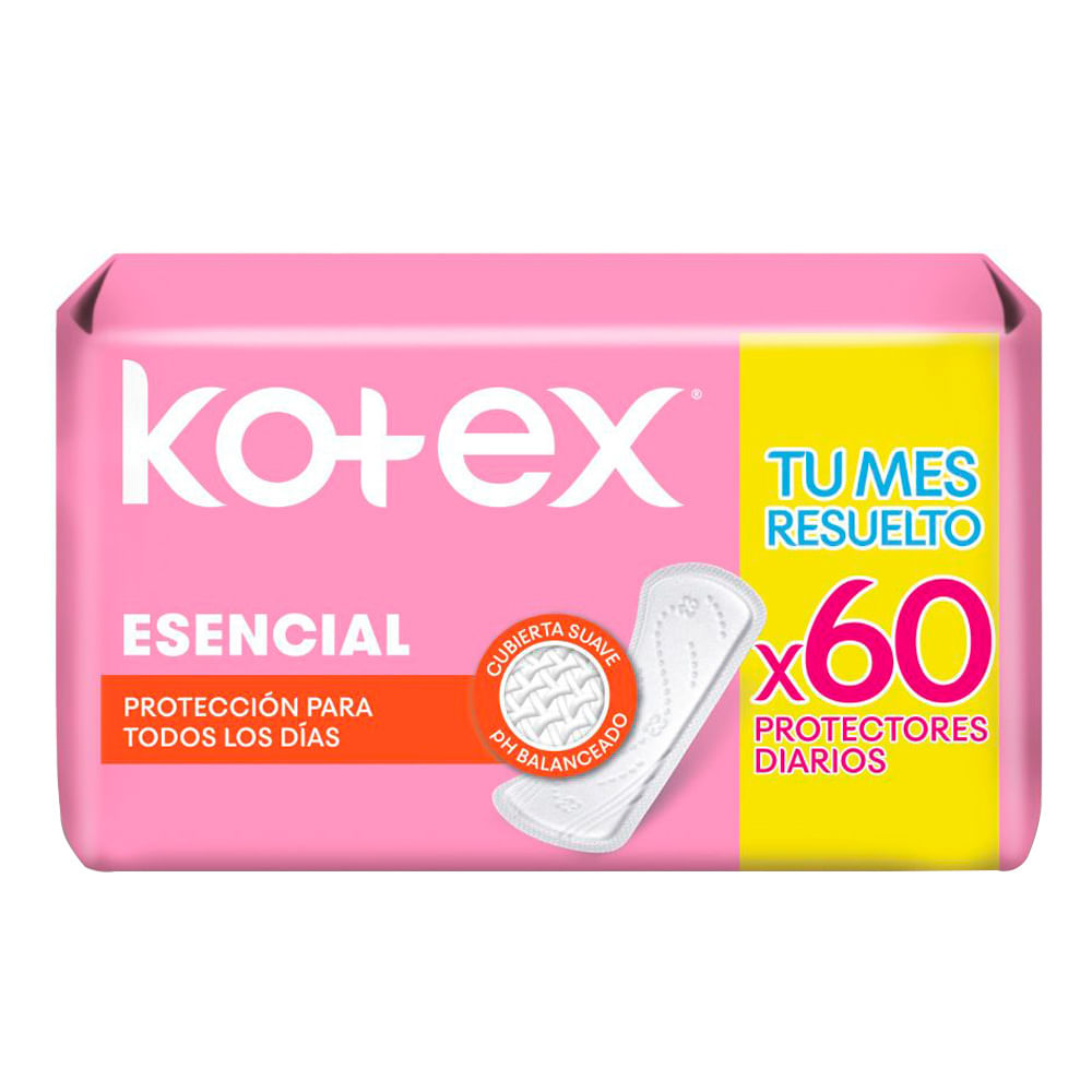 Protector Diario Kotex Esencial 60 un