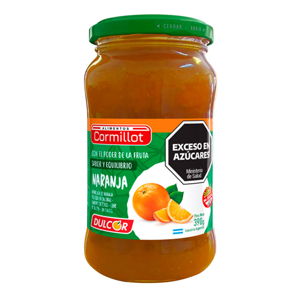 Mermelada Cormillot Naranja Light 390 Gr