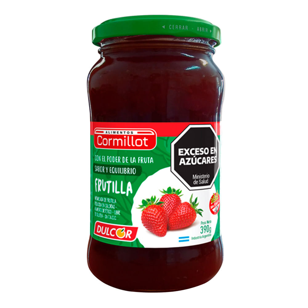 Mermelada Cormillot Frutilla Light 390 Gr