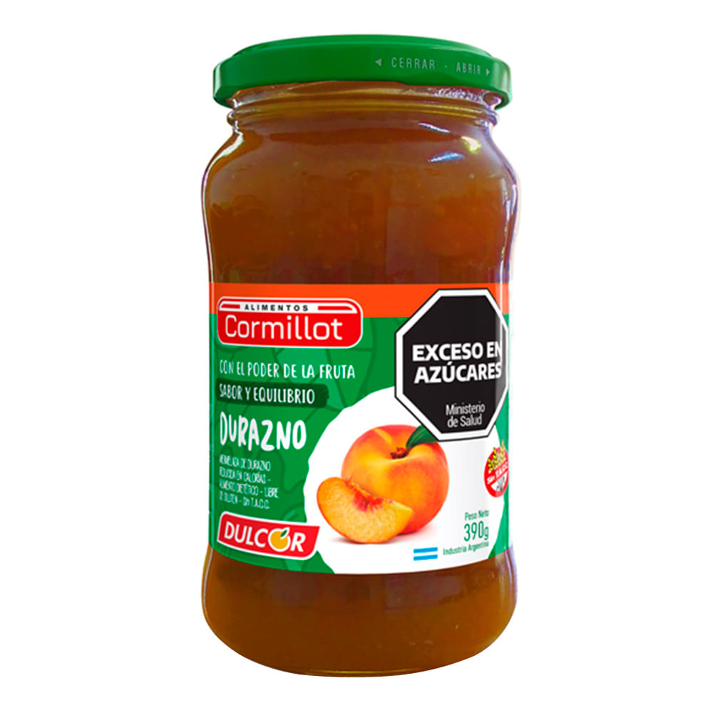 Mermelada Cormillot Durazno Light 390 Gr