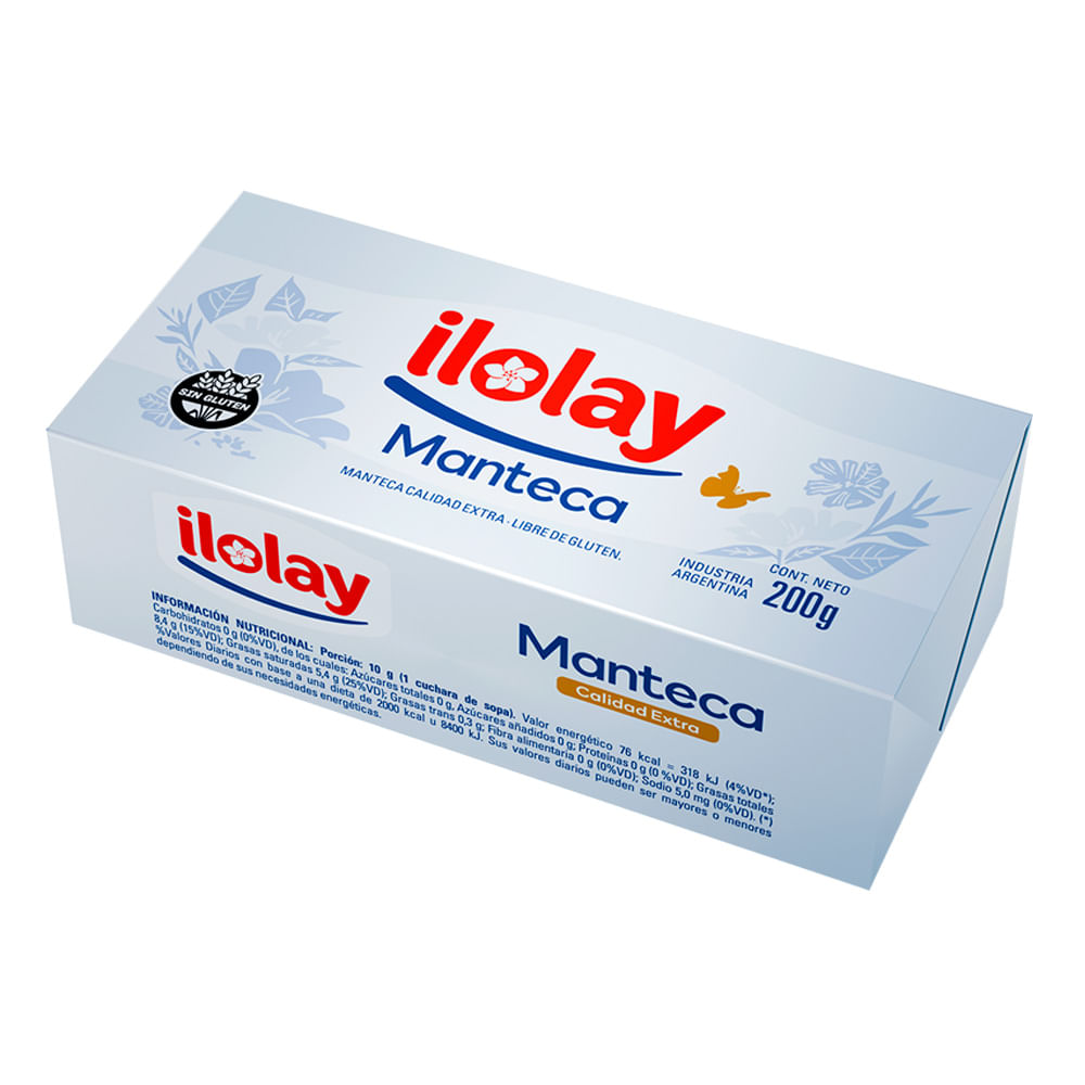 Manteca Ilolay 200 G