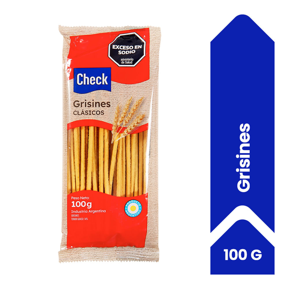 Grisines Clásicos Check 100 G