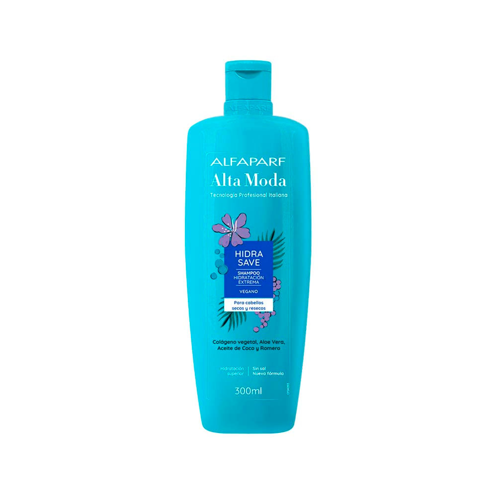 Shampoo Alfaparf Alta Moda Hidratación Extrema 300 Ml