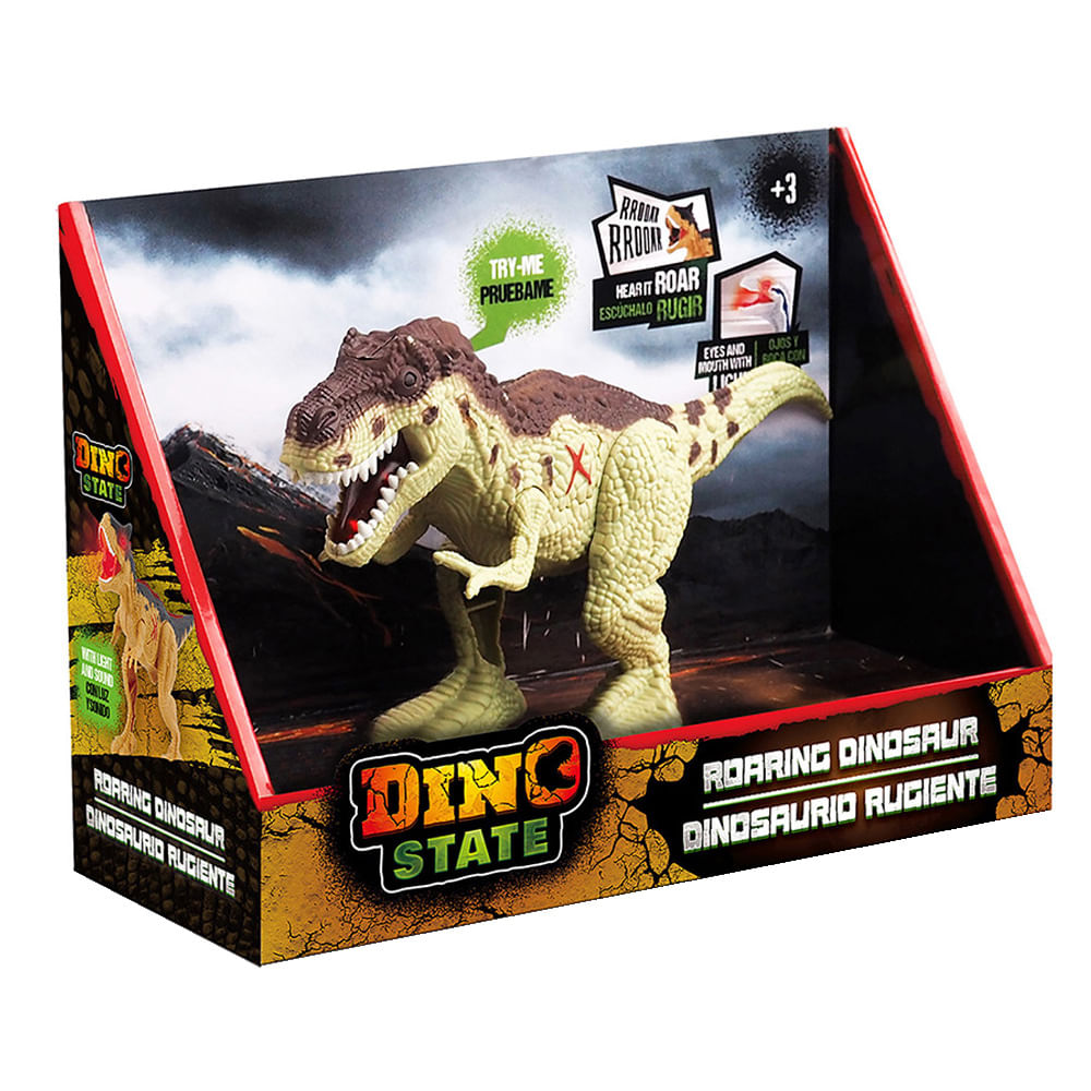 Dinosaurio Rugiente Con Luz Y Sonido