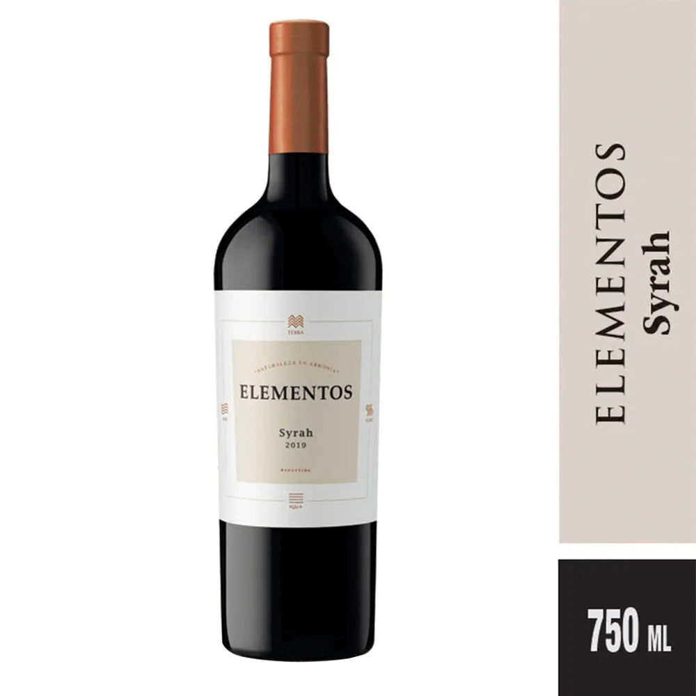 Vino Tinto Elementos Syrah 750 Ml