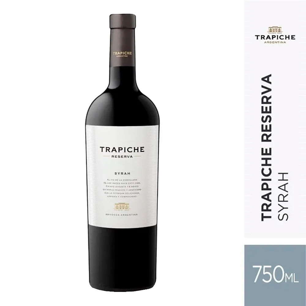 Vino Tinto Trapiche Reserva Syrah 750 Ml