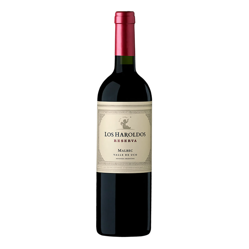 Vino Tinto Los Haroldos Reserva De Familia Malbec 750 Cc
