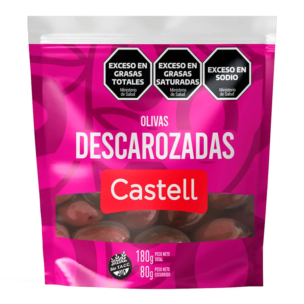 Aceitunas Negras Castell Descarozadas 80 G