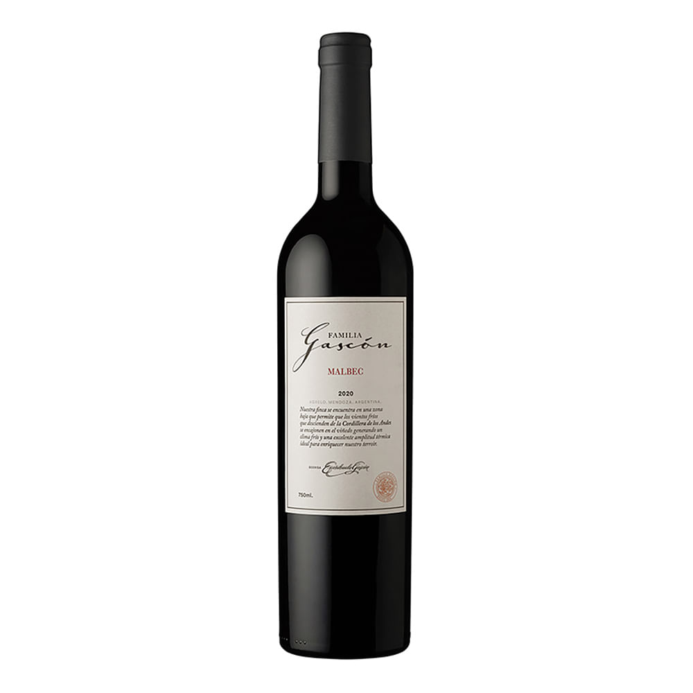 Vino Tinto Malbec Familia Gascon 750 Ml