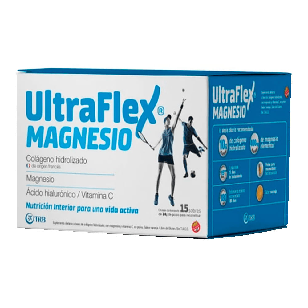Magnesio Ultraflex 15 Sobres Sabor Naranja