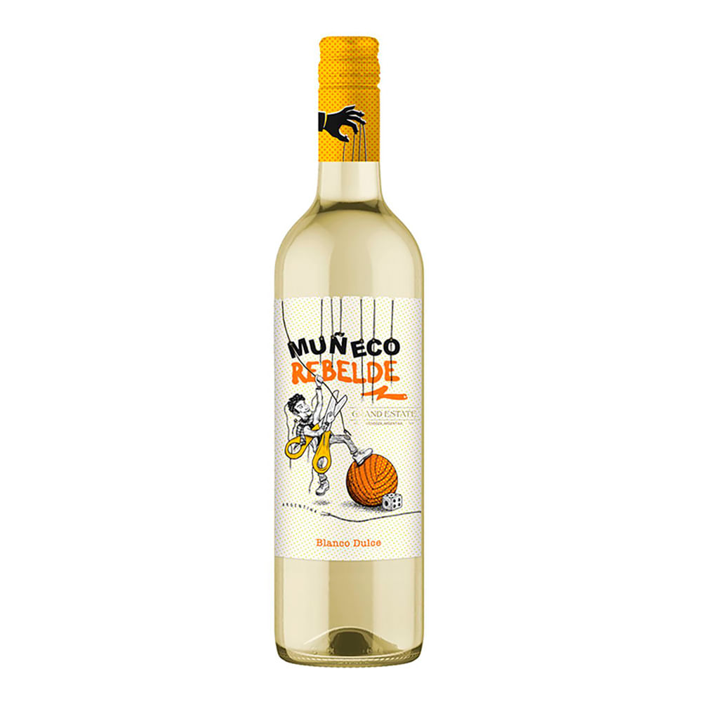 Vino Blanco Muñeco Rebelde Dulce 750 Ml