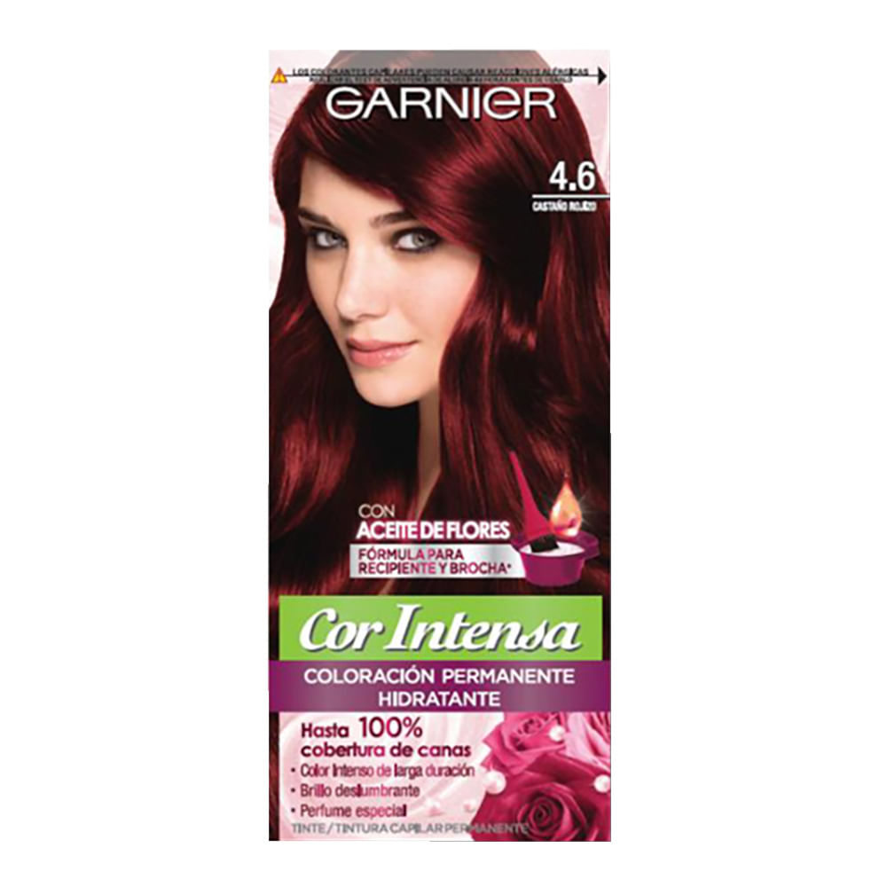 Kit De Coloración Garnier Cor Intensa Tono 4.6 Castaño Rojizo