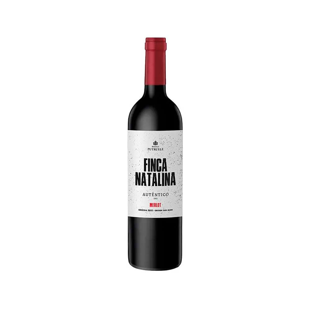 Vino Tinto Finca Natalina Auténtico Merlot 750 Ml
