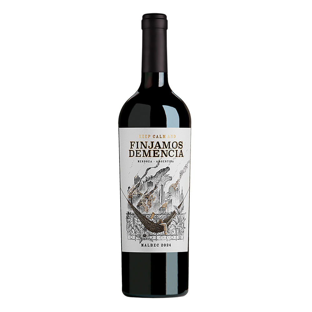 Vino tinto Malbec Finjamos Demencia en botella 750 ml