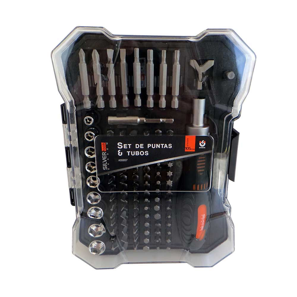 Set De Puntas Y Tubos Silver Shadow 105 Piezas