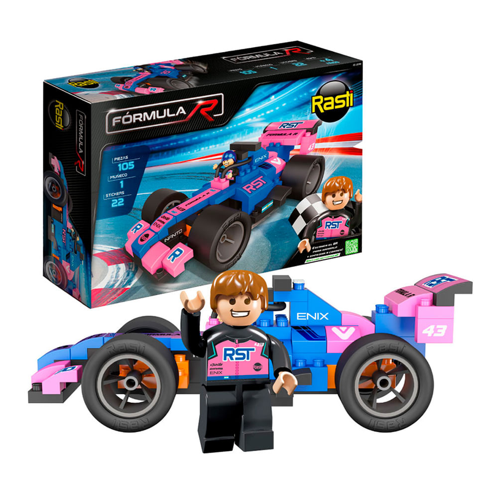 Bloques Rasti Fórmula R Auto F1 105 Piezas