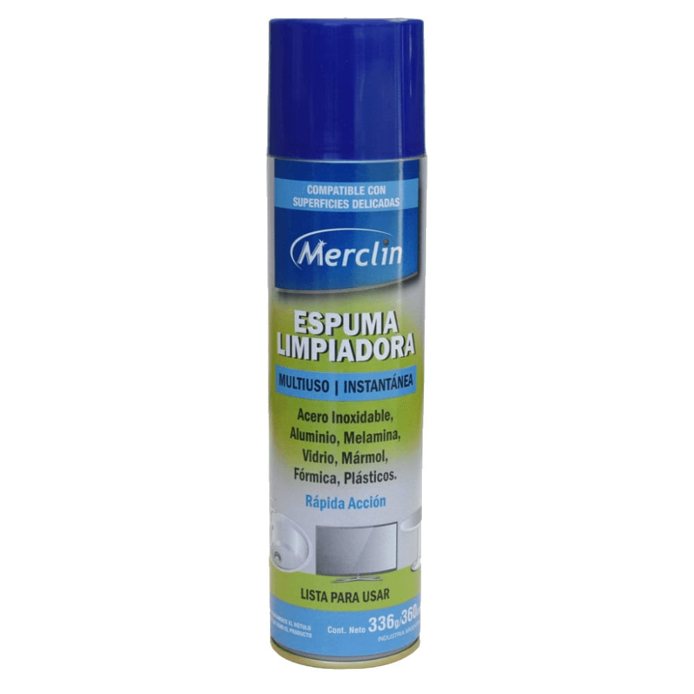 Limpiador Merclin Multiuso Espuma Aerosol 360 Cc