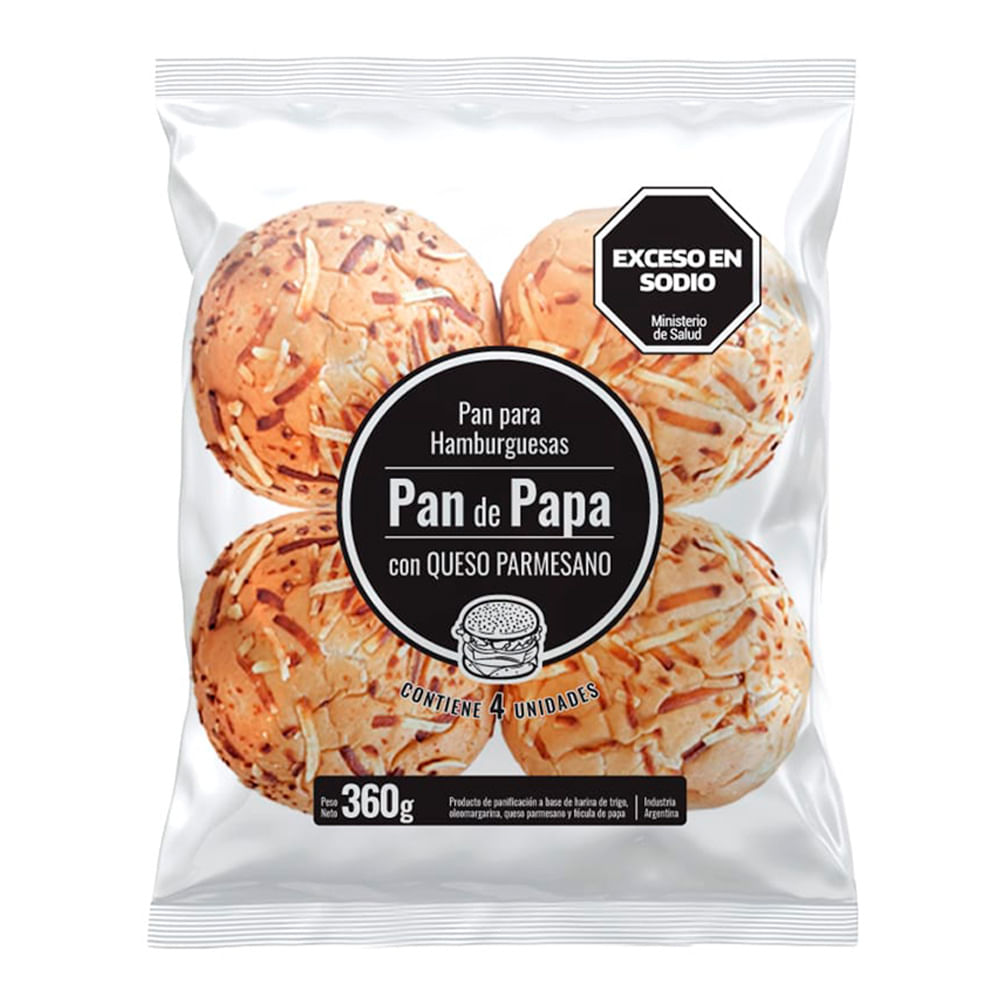 Pan De Papa Con Queso Parmesano 4 U 360 G