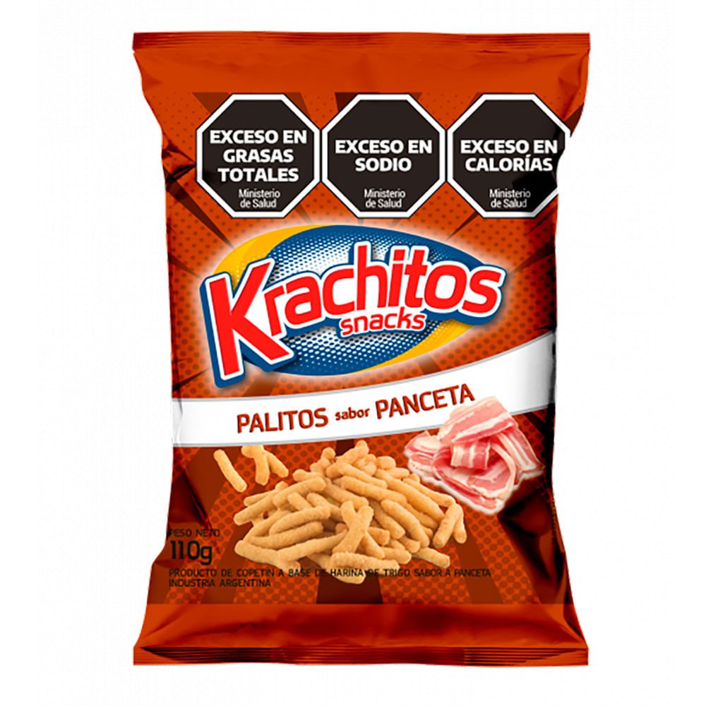 Palitos Krachitos Sabor Panceta 110 G