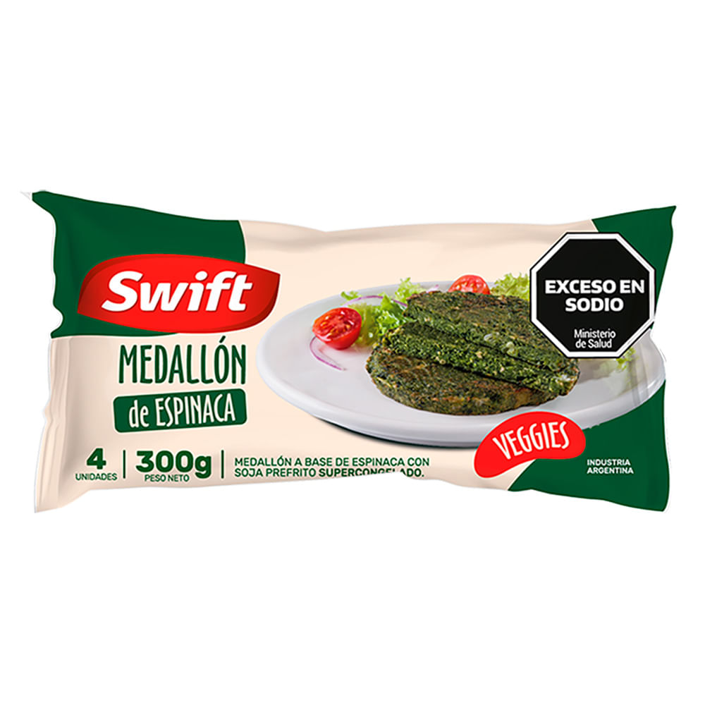 Medallón De Espinaca Swift Veggies 4 U 300 G