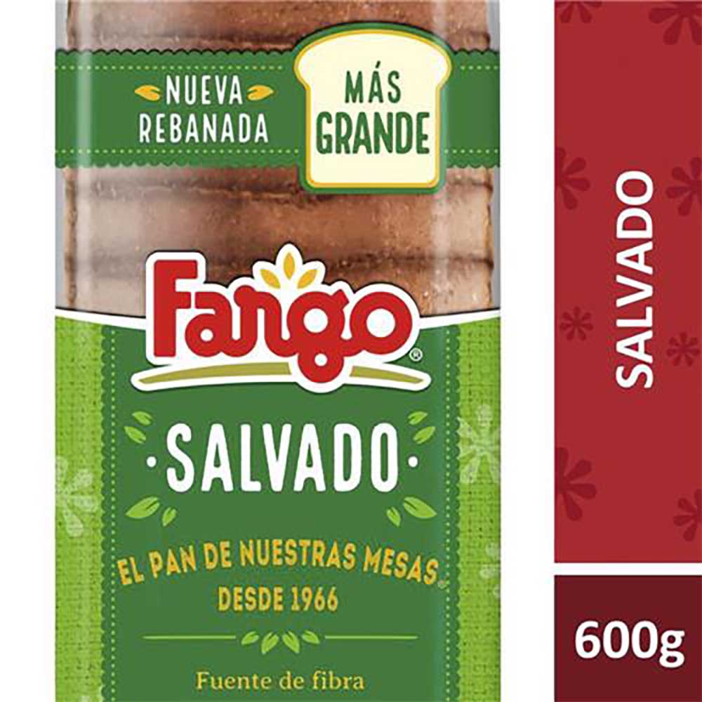Pan Salvado Fargo 600 gr