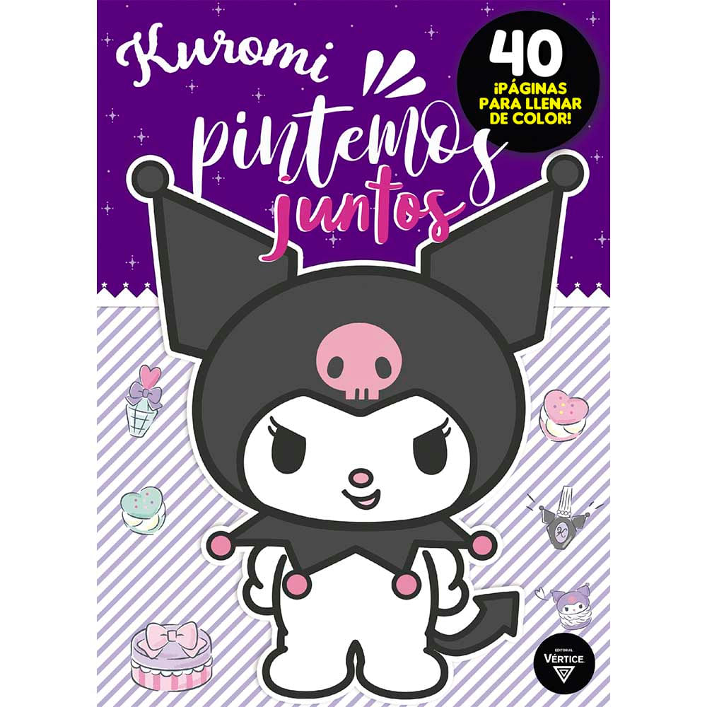 Libro Para Pintar Kuromi Editorial Vertice