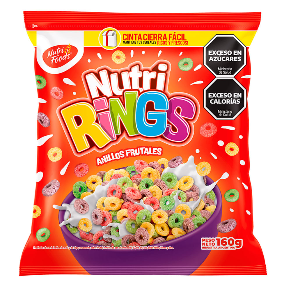 Anillos Frutales Nutrifoods Rings 160 G